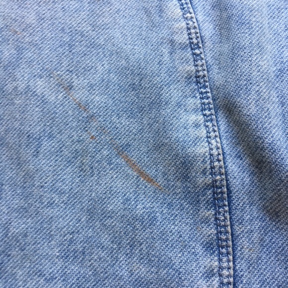 Acid Wash Denim 80’s Style Pencil Skirt - Picture 3 of 4